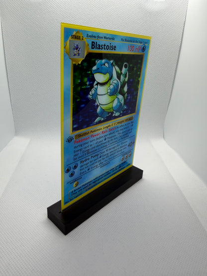 Pokemon Trading Card Display Plaque | UV Printed | 3D Printed Stand