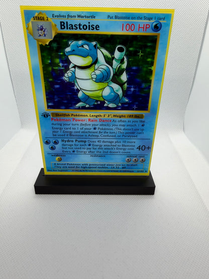 Pokemon Trading Card Display Plaque | UV Printed | 3D Printed Stand