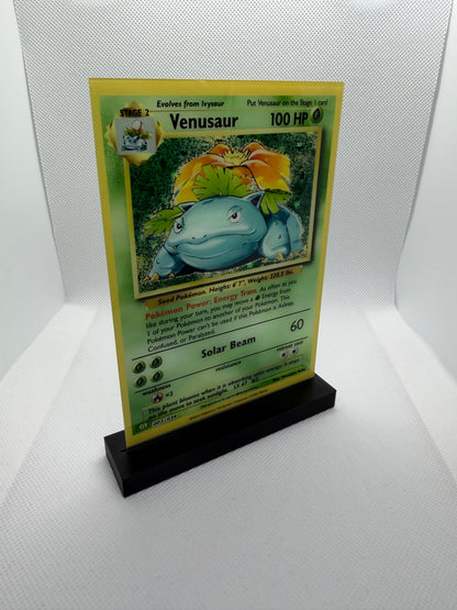 Pokemon Trading Card Display Plaque | UV Printed | 3D Printed Stand