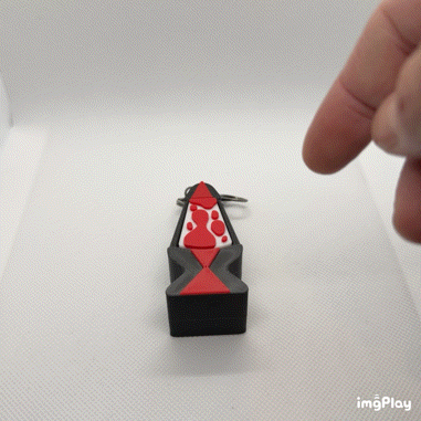 Lava Lamp Clicker Keyring