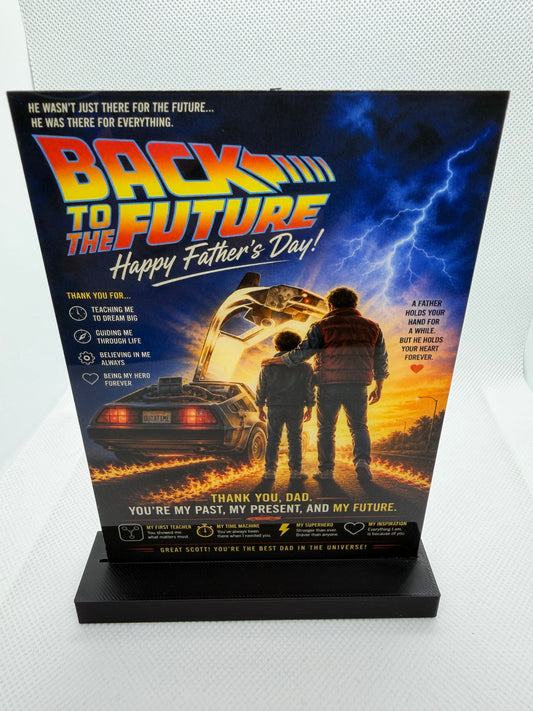Back to the Future Father’s Day Display Plaque