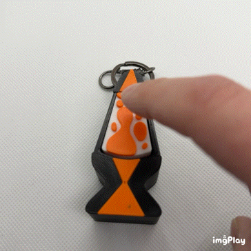 Lava Lamp Clicker Keyring